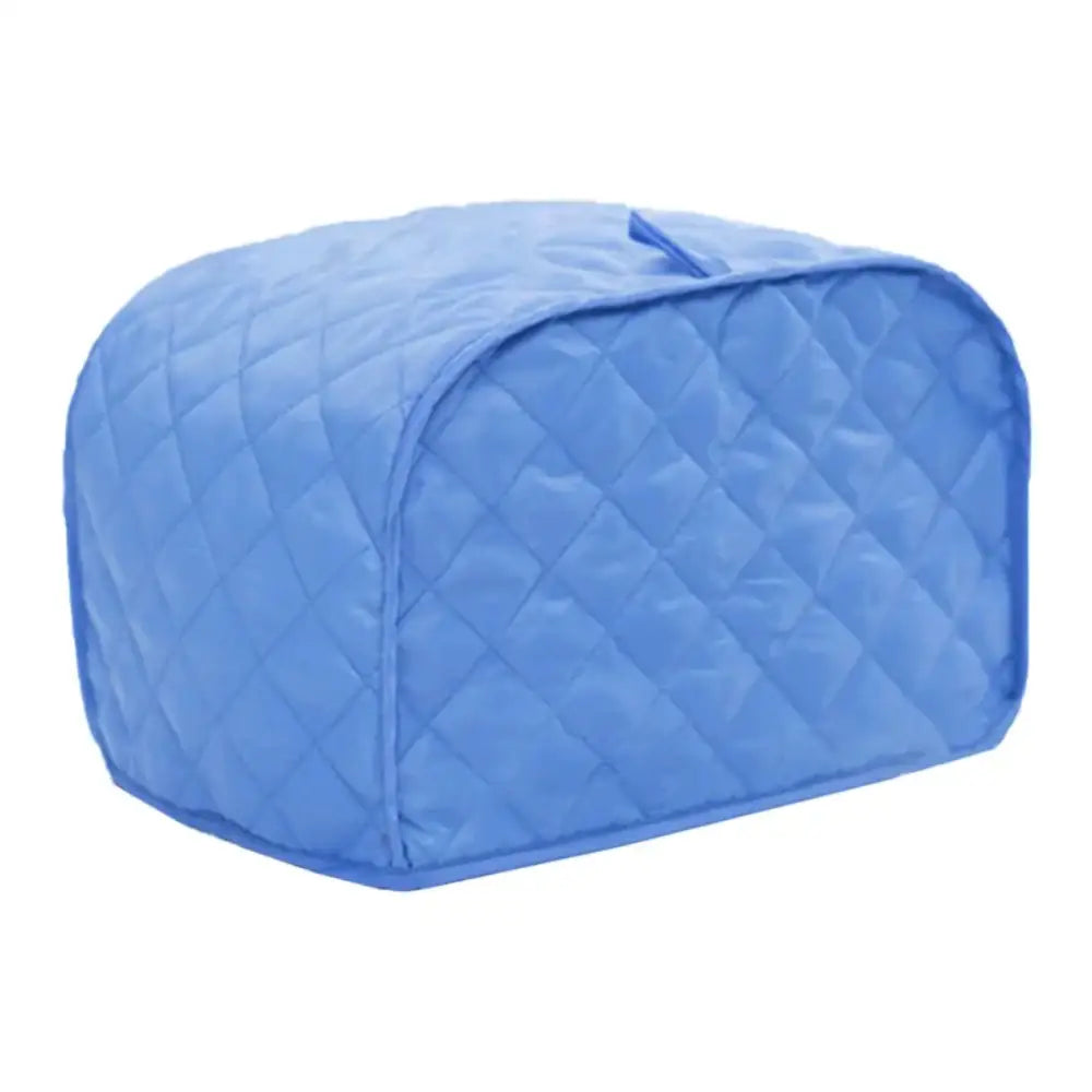 Blue quilted 4 slice toaster cover kitchen appliance protector