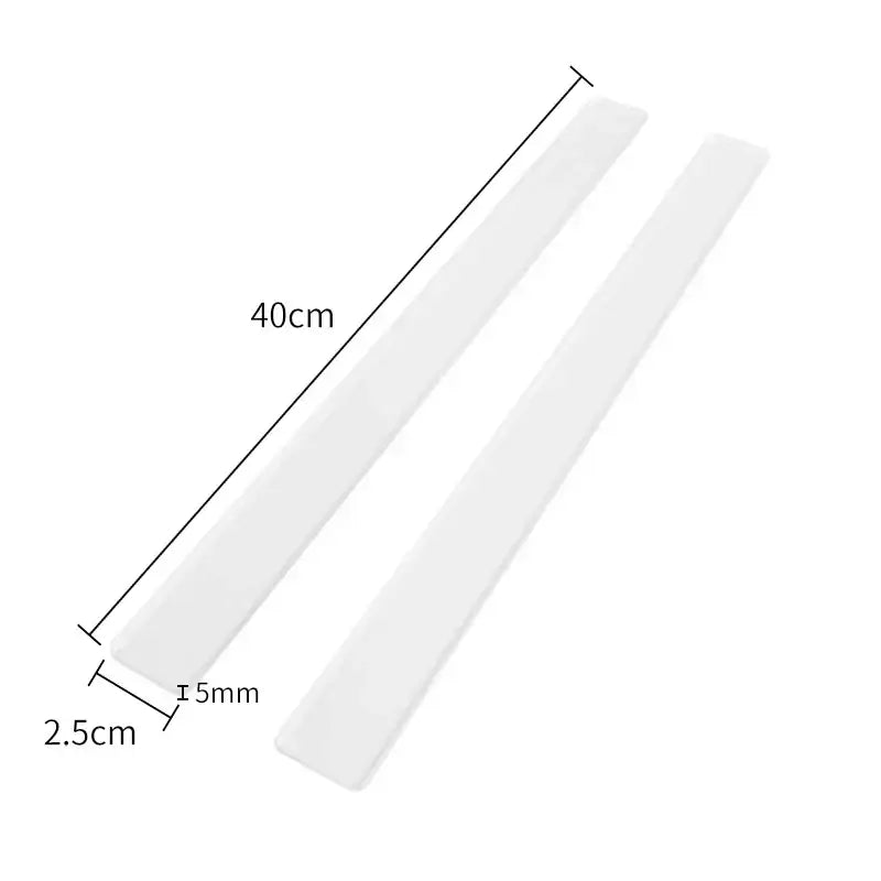 Blue silicone rolling balance ruler with wood handles kitchen tool