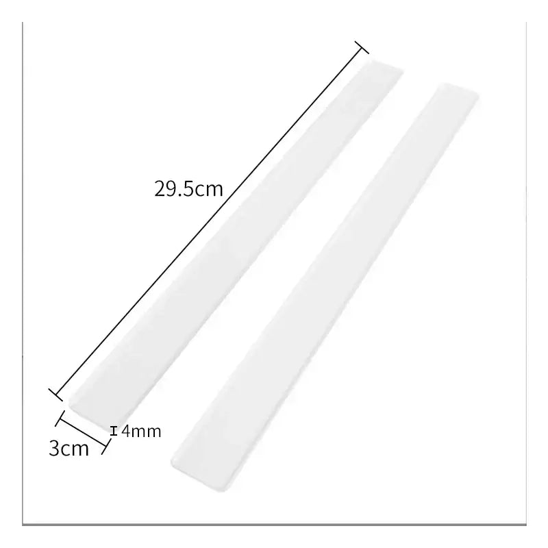 Blue silicone rolling balance ruler with wood handles kitchen tool