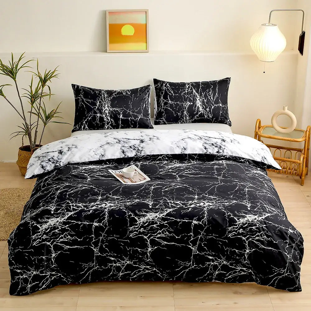 Blue starry sky duvet cover set bedroom bedding