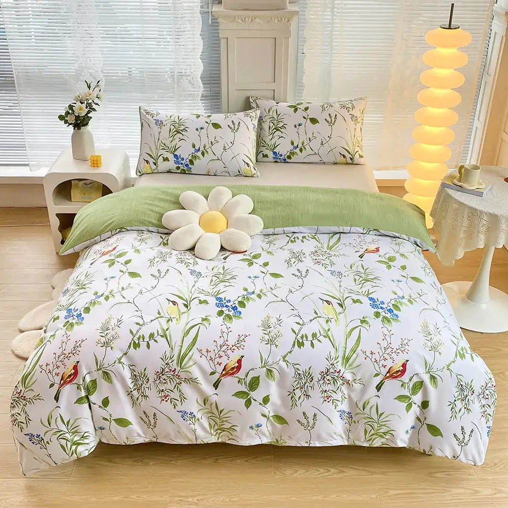 Blue starry sky duvet cover set bedroom bedding