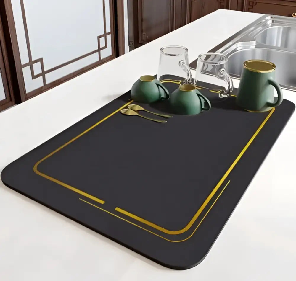Blue & yellow dining table mat set kitchen decor