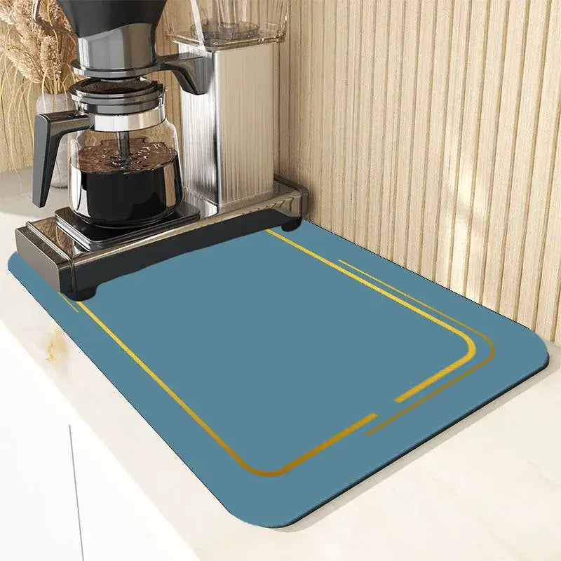 Blue & yellow dining table mat set kitchen decor