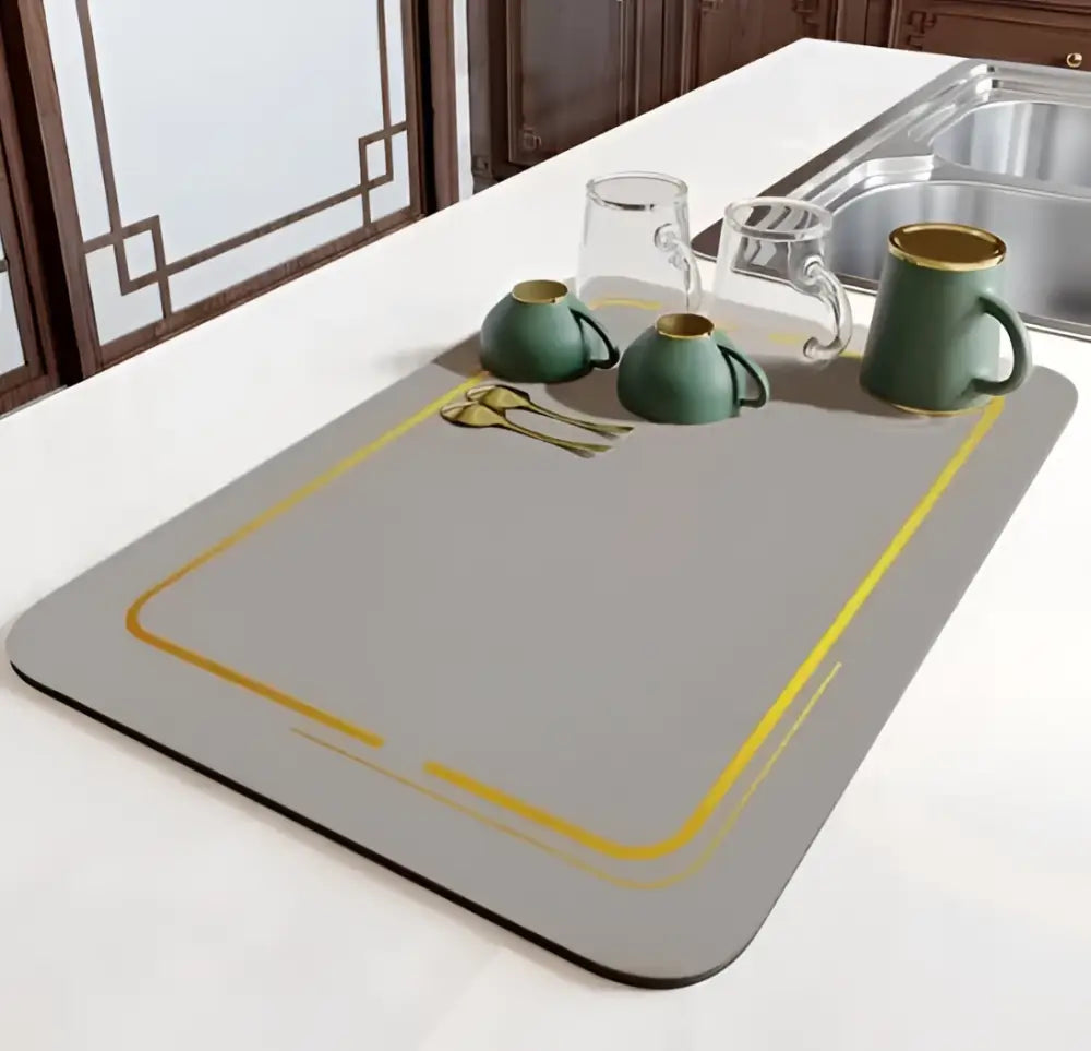Blue & yellow dining table mat set kitchen decor