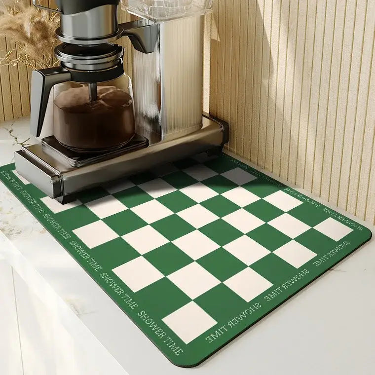 Blue & yellow dining table mat set kitchen decor