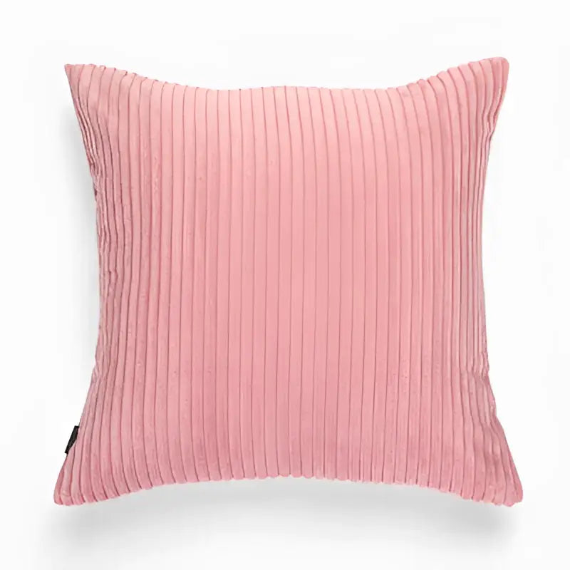 Blush pink & cream corduroy flocking pillow cover living room decor