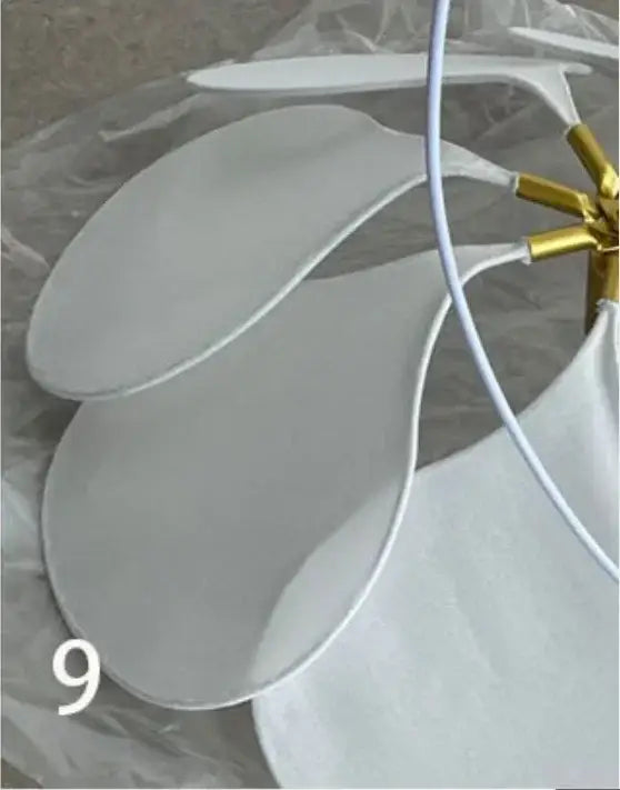 Bohemia linen e27 cream flower pendant light for bedroom