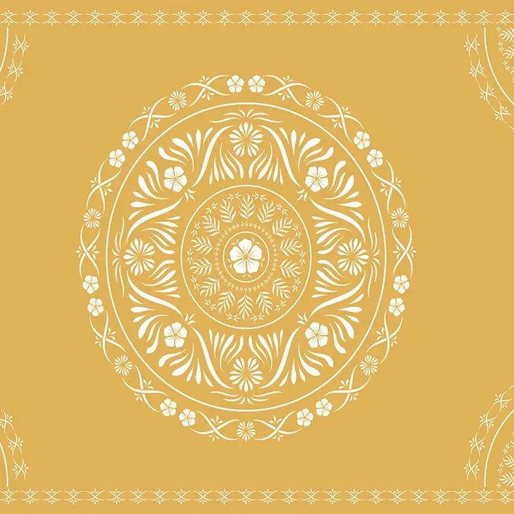 Bohemia room fabric poster beige floral mandala tapestry bedroom decor