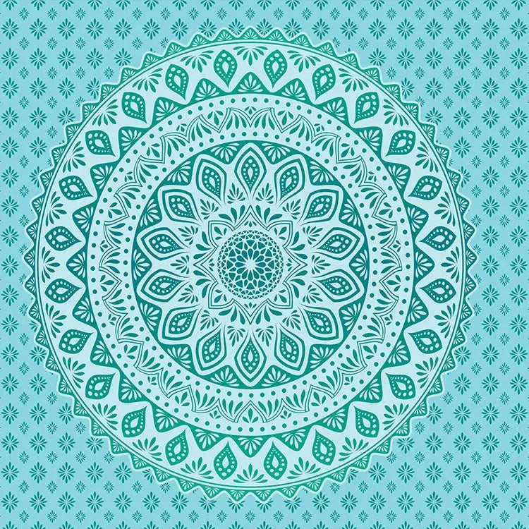 Bohemia room fabric poster beige floral mandala tapestry bedroom decor