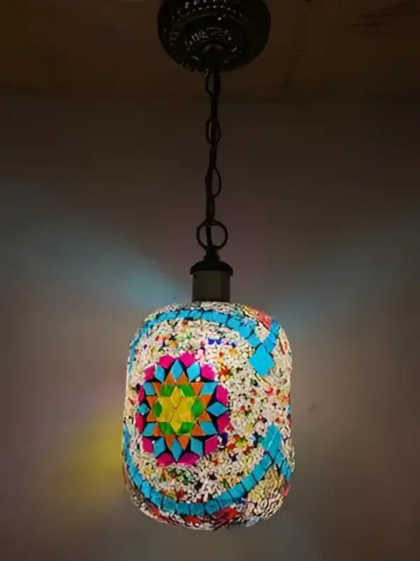 Bohemia turkish mosaic hanging sconce – bedroom vintage led light