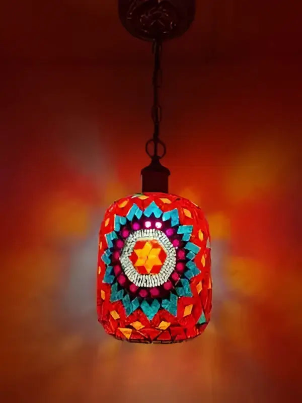 Bohemia turkish mosaic hanging sconce – bedroom vintage led light