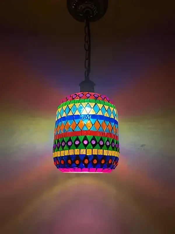 Bohemia turkish mosaic hanging sconce – bedroom vintage led light