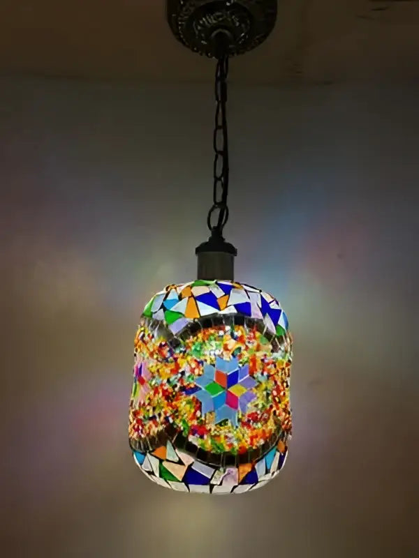 Bohemia turkish mosaic hanging sconce – bedroom vintage led light