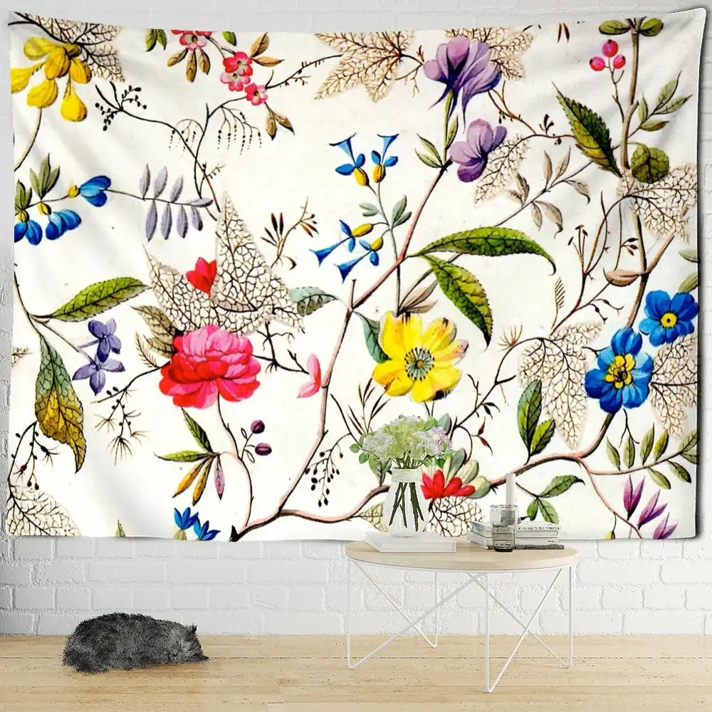 Bohemian autumn forest wall hanging living room decorbites forest