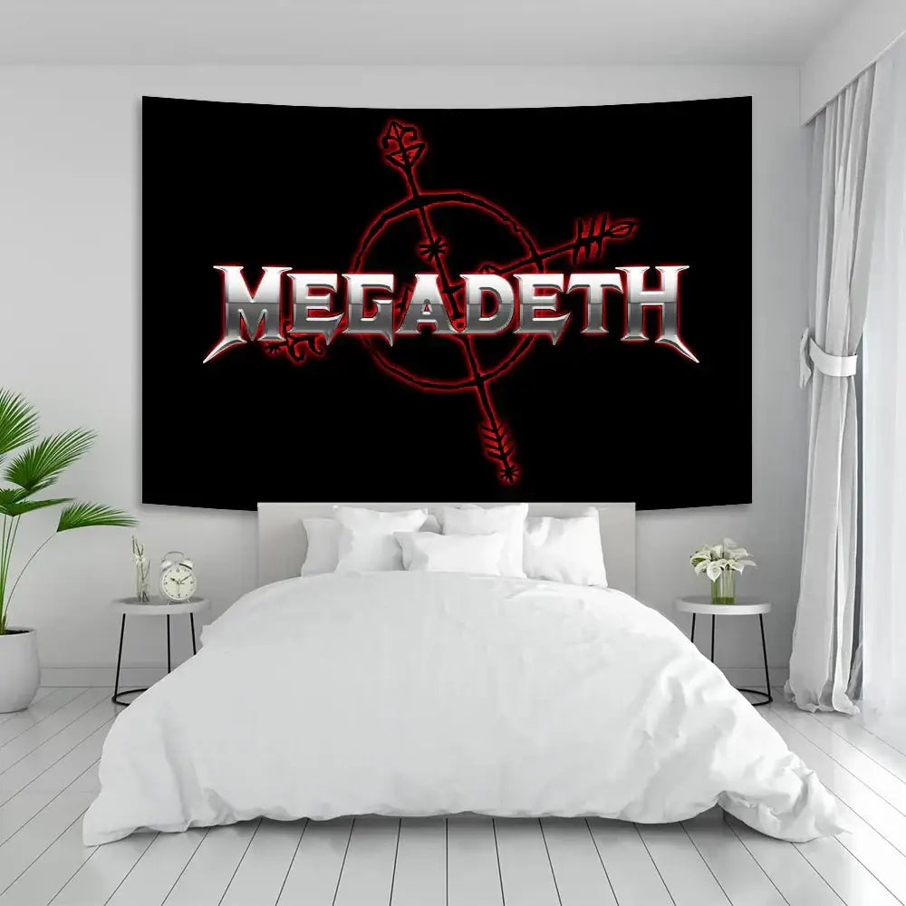 Boho band tapestry wall art and bedspread for bedroom decor