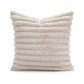 Boho beige tufted fringed geometric pillow cover living room decor