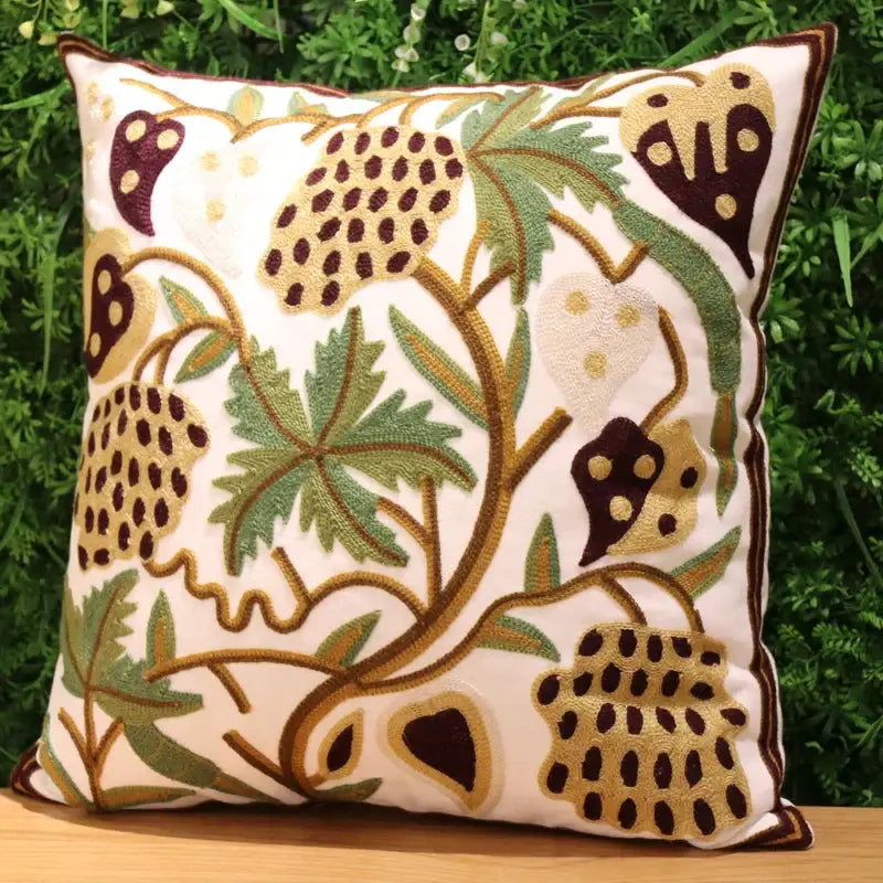 Boho ethnic flower elephant pillowcase pink & teal bedroom decor