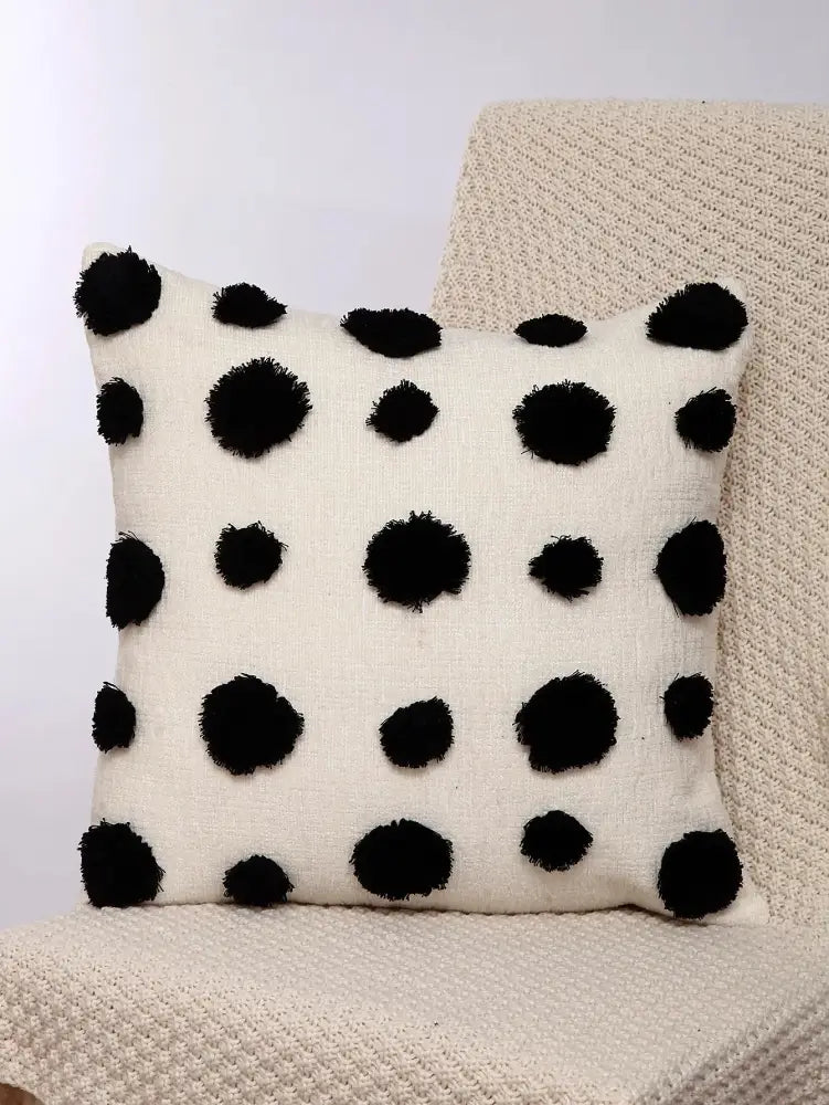 Boho geometric chenille embroidered pillow covers set living room