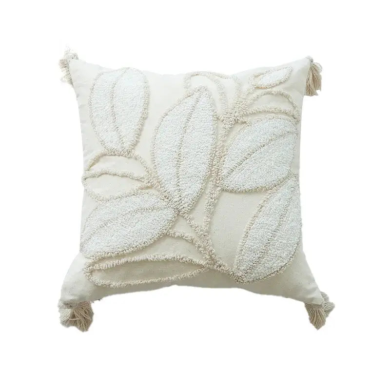 Boho geometric tufted tassel pillow cover living room set of 4
