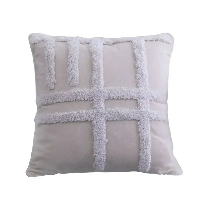 Boho geometric tufted tassel pillow cover living room set of 4