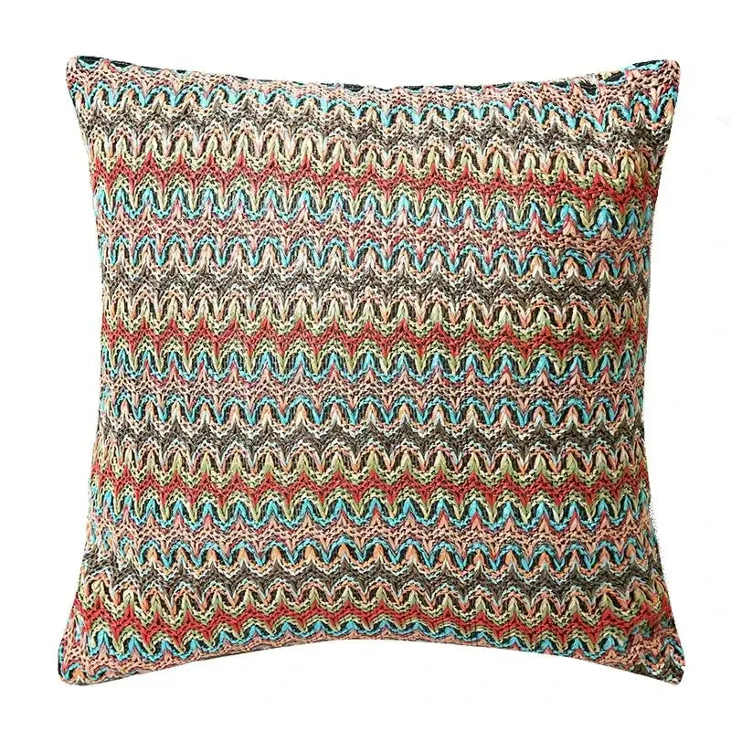 Boho geometric tufted tassel pillow cover living room set of 4