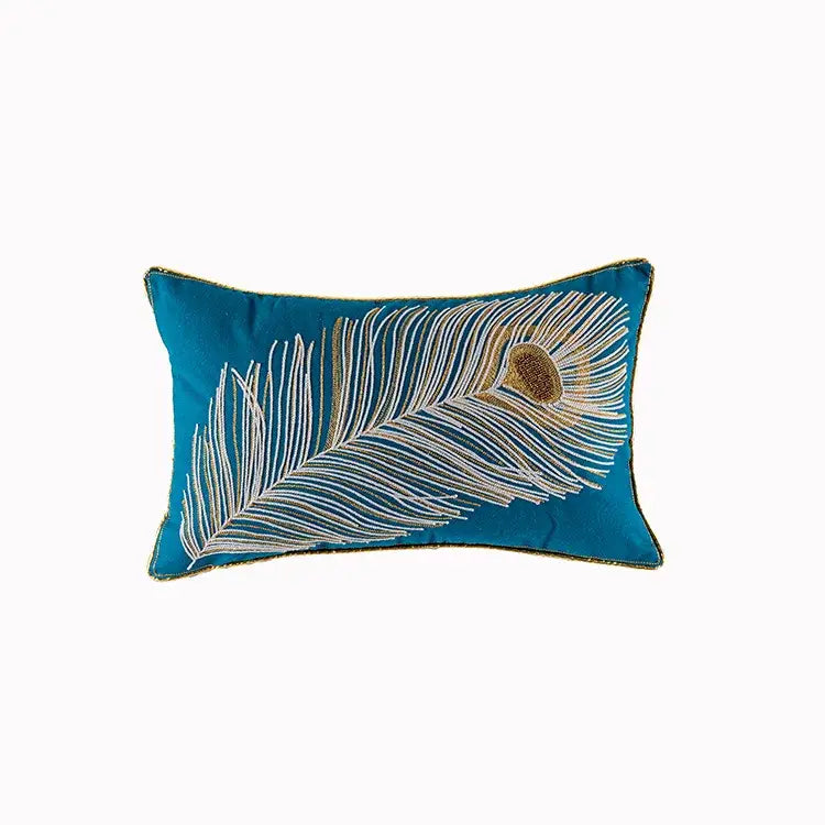 Boho vintage embroidered alpaca lumbar pillow case bedroom decor