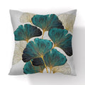 Botanical big leaves cushion covers living room decorative pillows