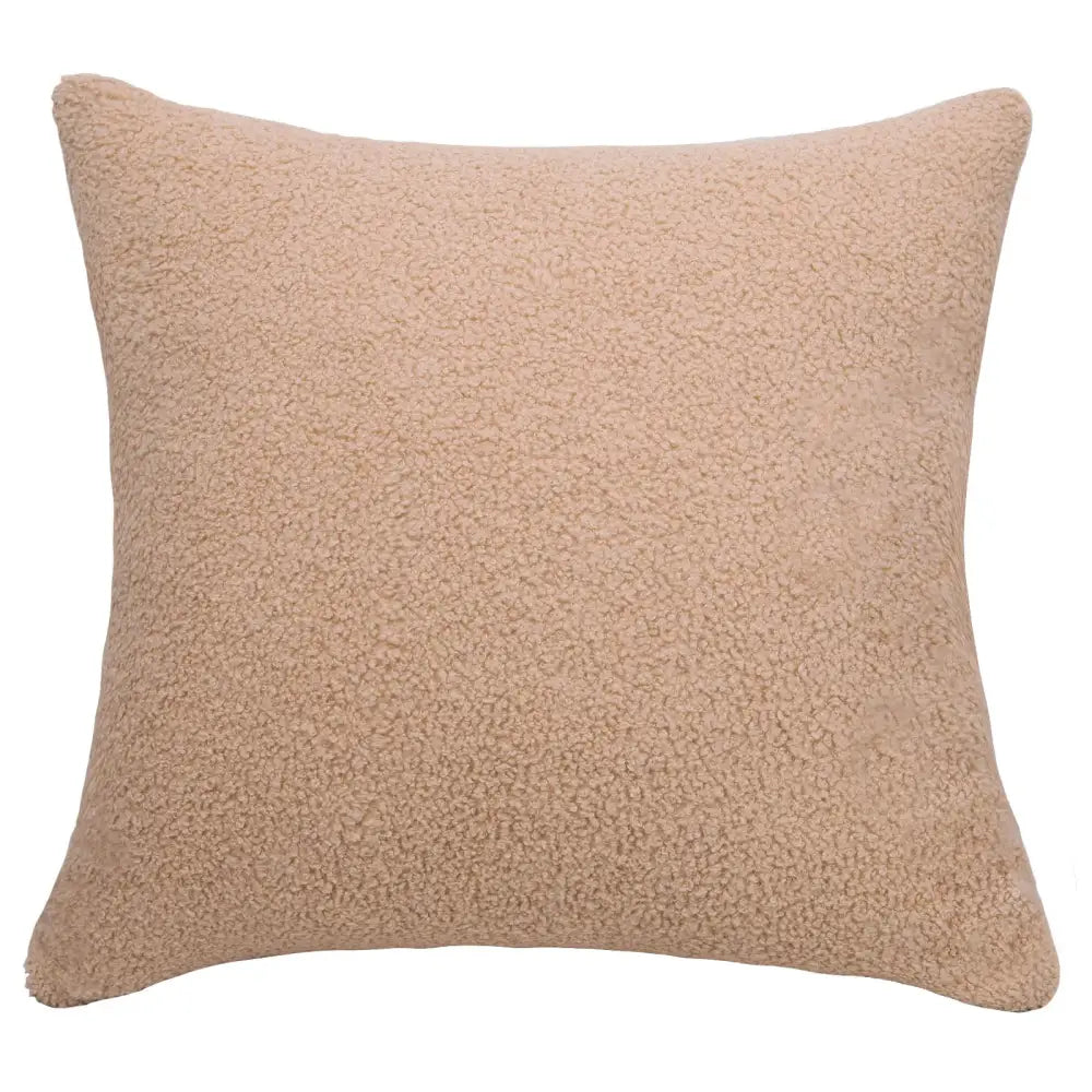 Boucle teddy rust slate and cream throw pillows living room set