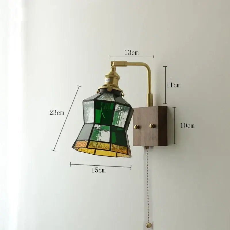 Brass ceramic ball led wall light with yellow globe for living room