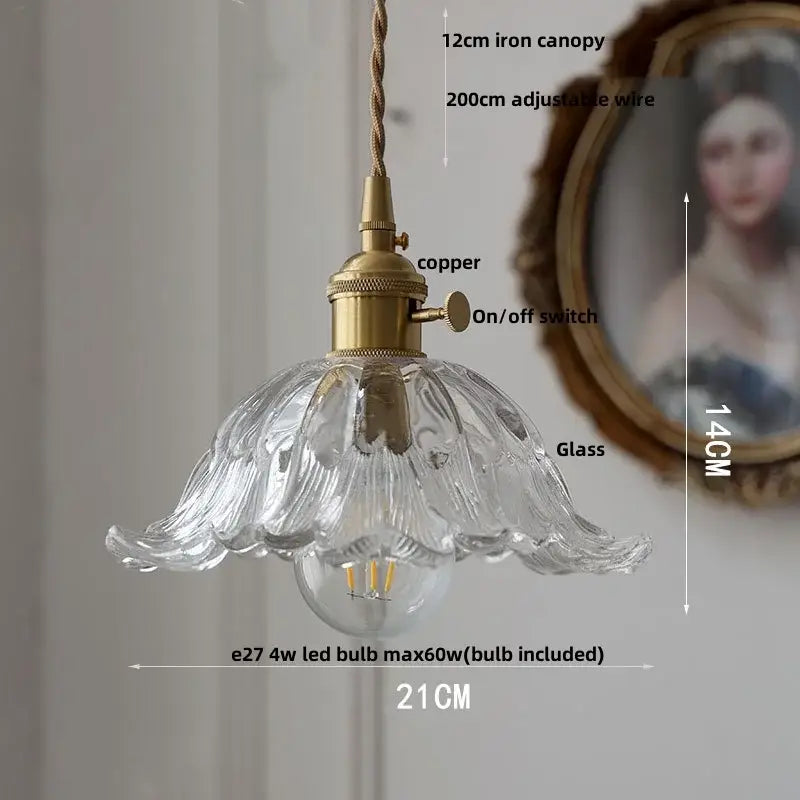 Brass crystal clear glass led pendant lights dining room decorbites