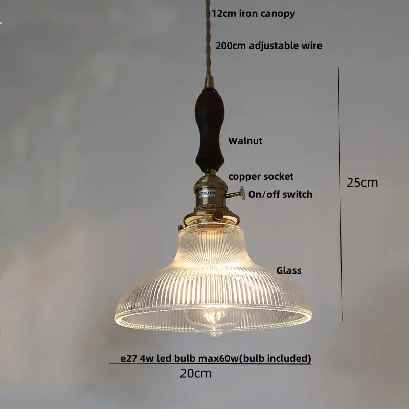 Brass crystal clear glass led pendant lights dining room decorbites