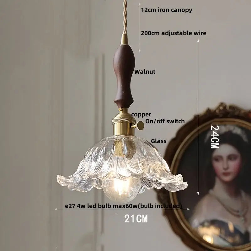 Brass crystal clear glass led pendant lights dining room decorbites