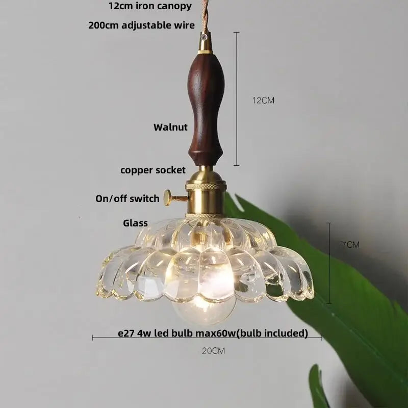 Brass crystal clear glass led pendant lights dining room decorbites