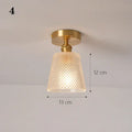 Brass glass shade pendant ceiling lamp for kitchen lights