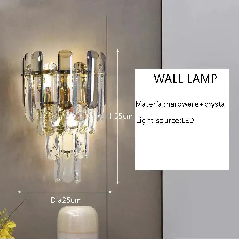 Brass multi tiered decorbites crystal ceiling chandelier living room