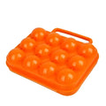 Bright green plastic egg holder storage box kitchen container with handle