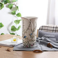 British rural bird butterfly porcelain vase living room flower decor
