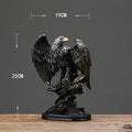 Bronze and gold eagle statue resin ornament for office decor