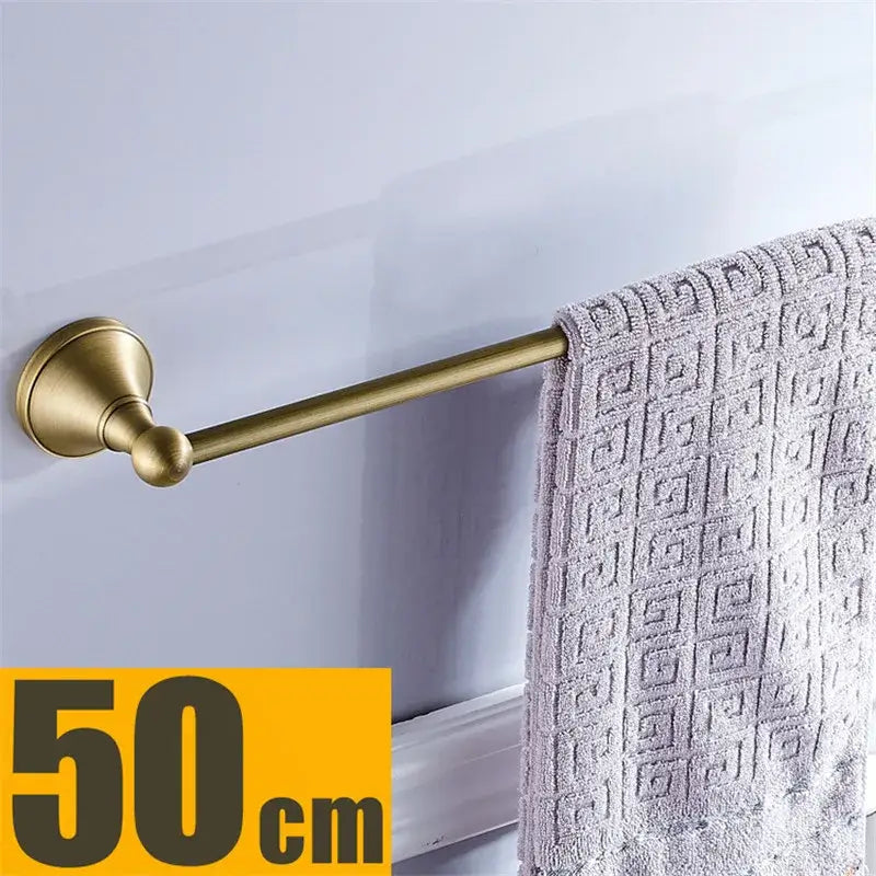 Bronze and white ceramic bathroom accessories set bathroom decor