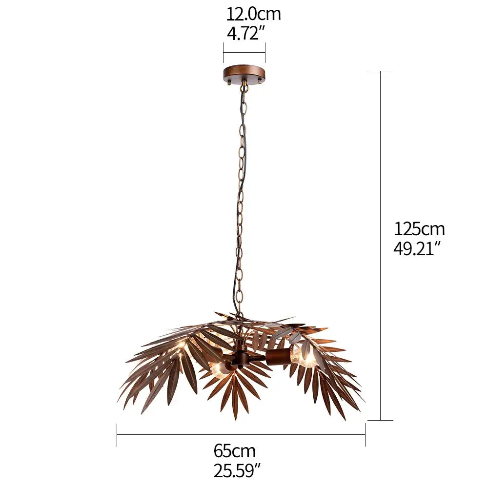 Bronze coconut tree pendant lamp for dining room living room light