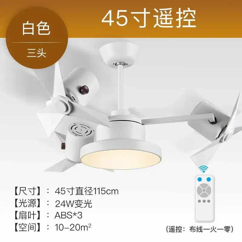 Bronze bronze decorbites ceiling fan with wood blades for living room