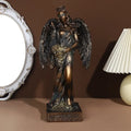 Bronze goddess fortune figurine office wealth sculpture decor
