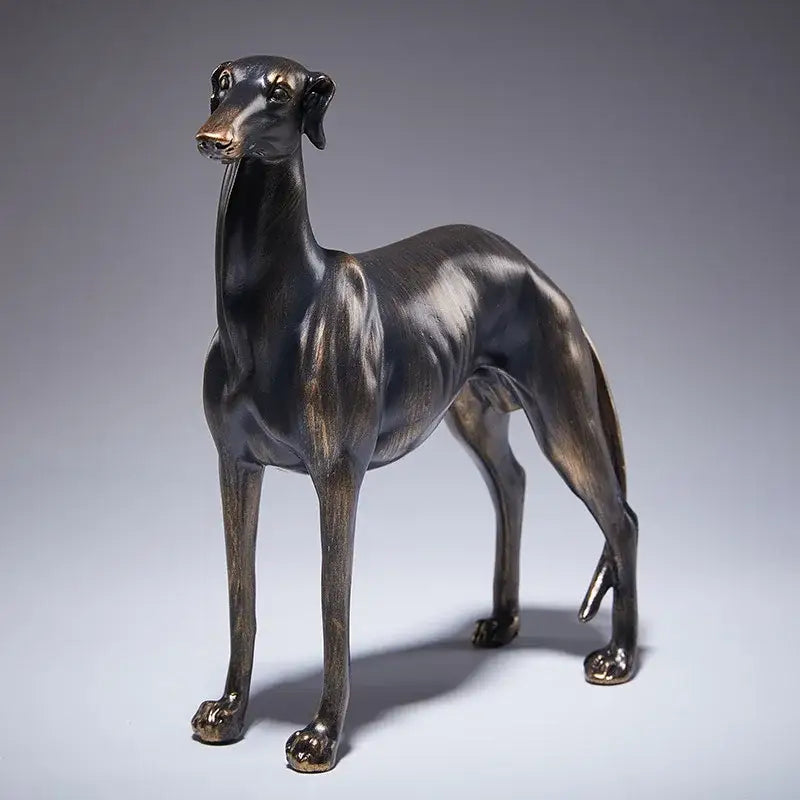 Bronze bronze greyhound dog figurine living room decor