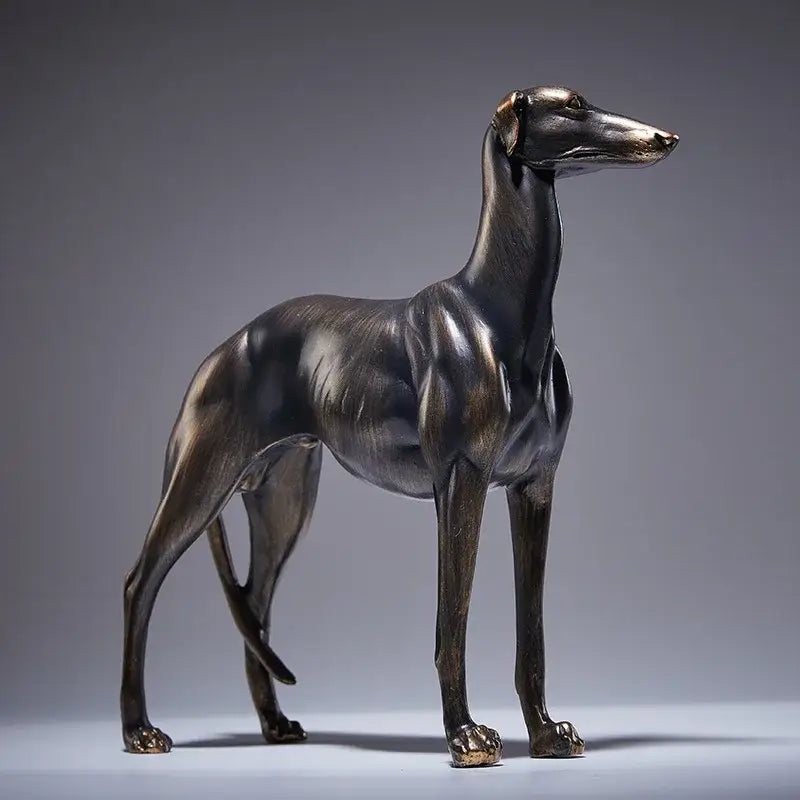 Bronze bronze greyhound dog figurine living room decor