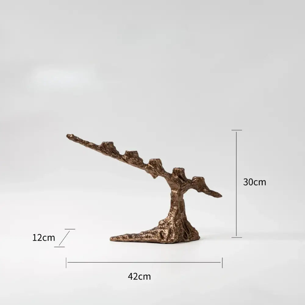 Bronze tree branch bamboo candle holder dining room centerpiece
