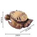 Brown & beige crab ceramic incense burner living room aromatherapy plate