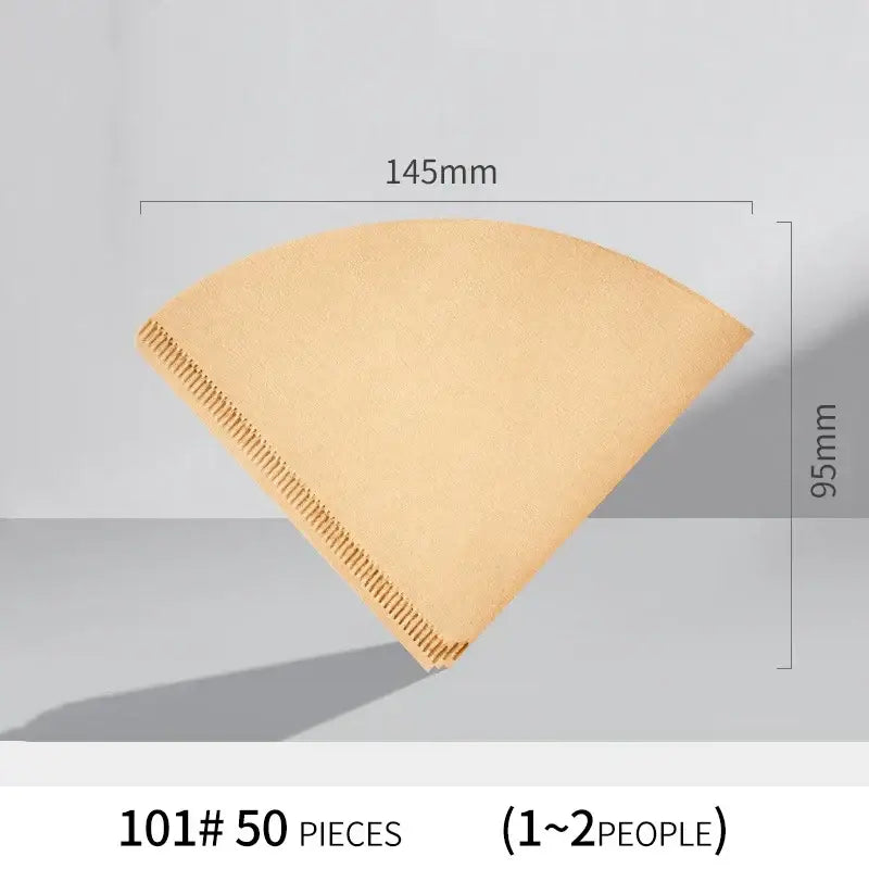 Brown filter paper coffee cone – kitchen brewing accessory