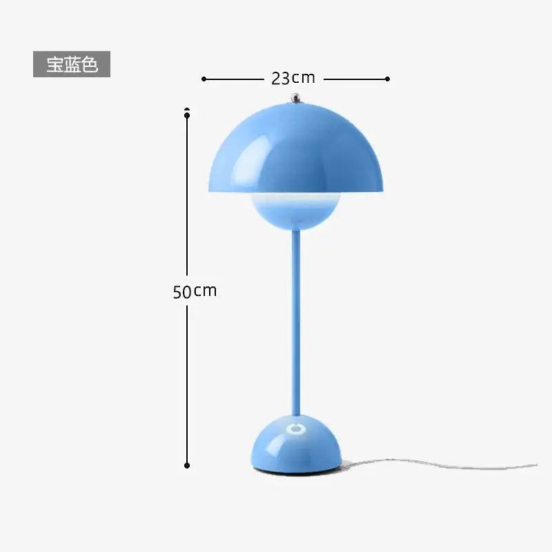 Burgundy bud floor lamp flower shade bedroom light