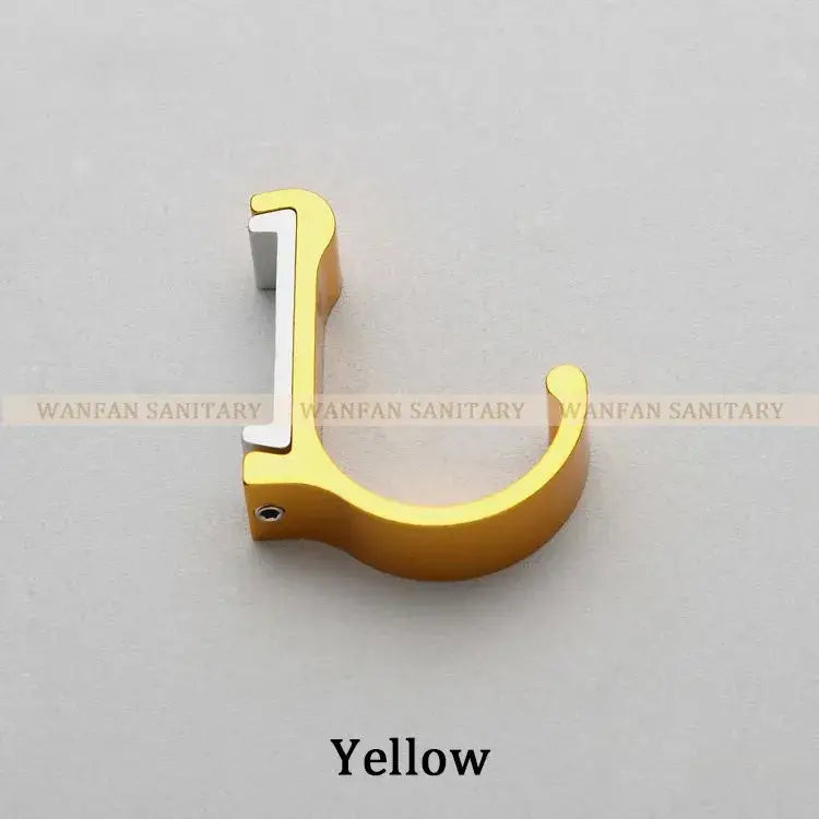 Candy color metal wall hooks for bathroom towels and coats