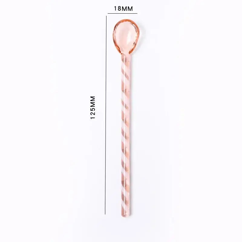 Candy colorful glass stirring spoon set kitchen dining room decor